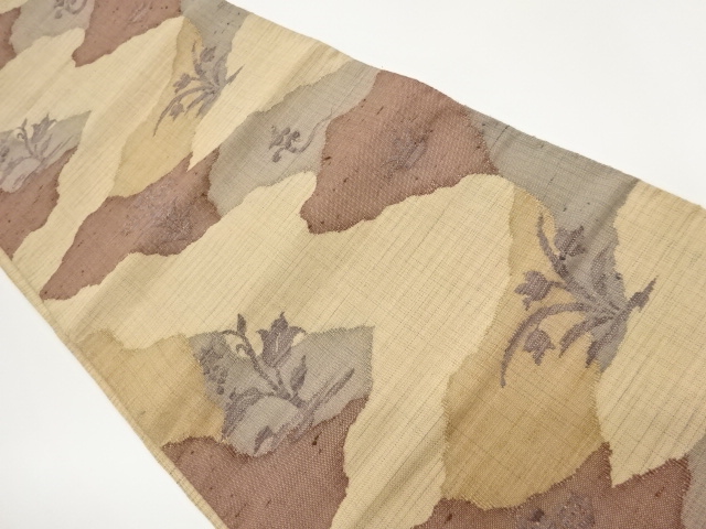 JAPANESE NAGOYA OBI / WOVEN FLOWER